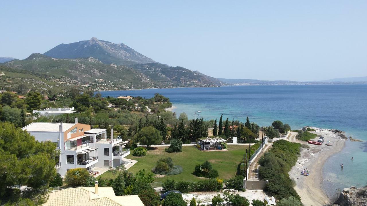 Beautiful House By The Sea,Loutraki Skaloma. Villa Dış mekan fotoğraf