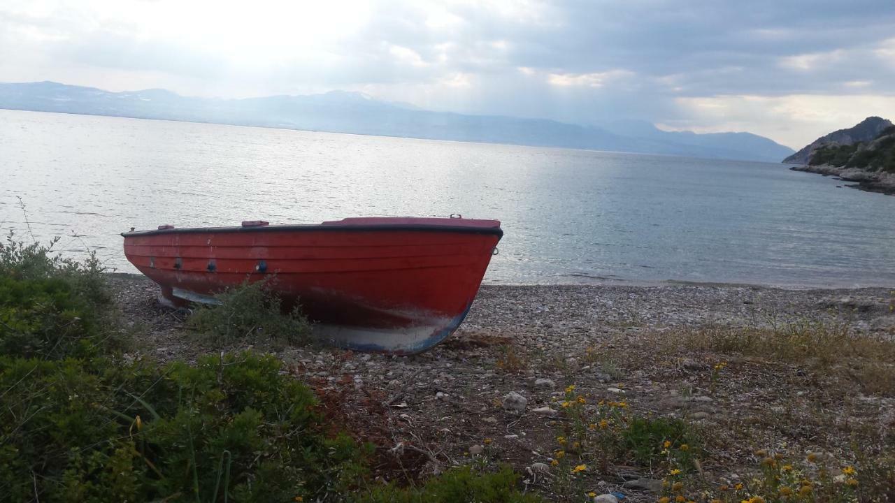 Beautiful House By The Sea,Loutraki Skaloma. Villa Dış mekan fotoğraf